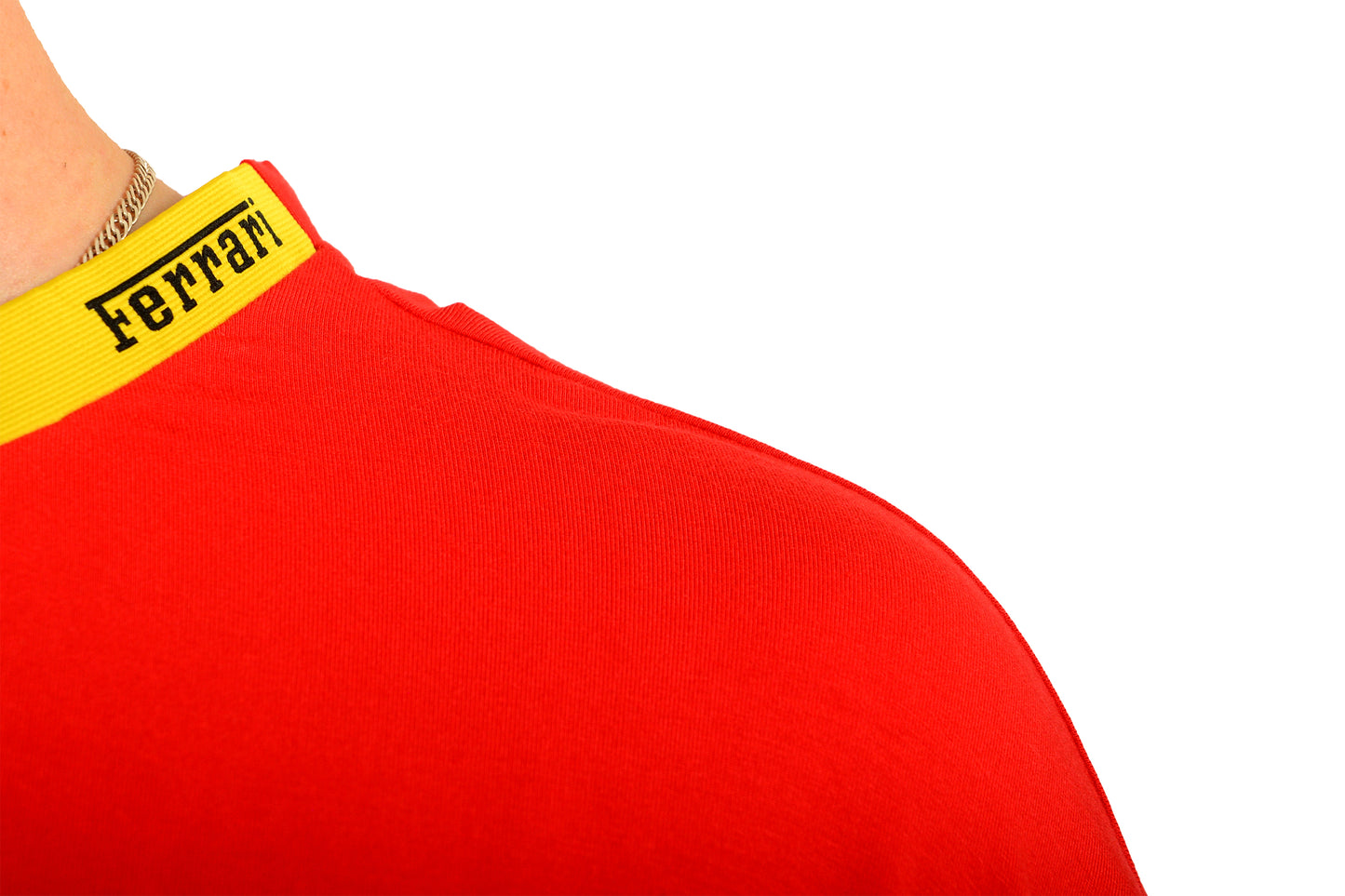 Scuderia Ferrari Men's Red V-Neck Short Sleeve T-Shirt US 3XL IT 58