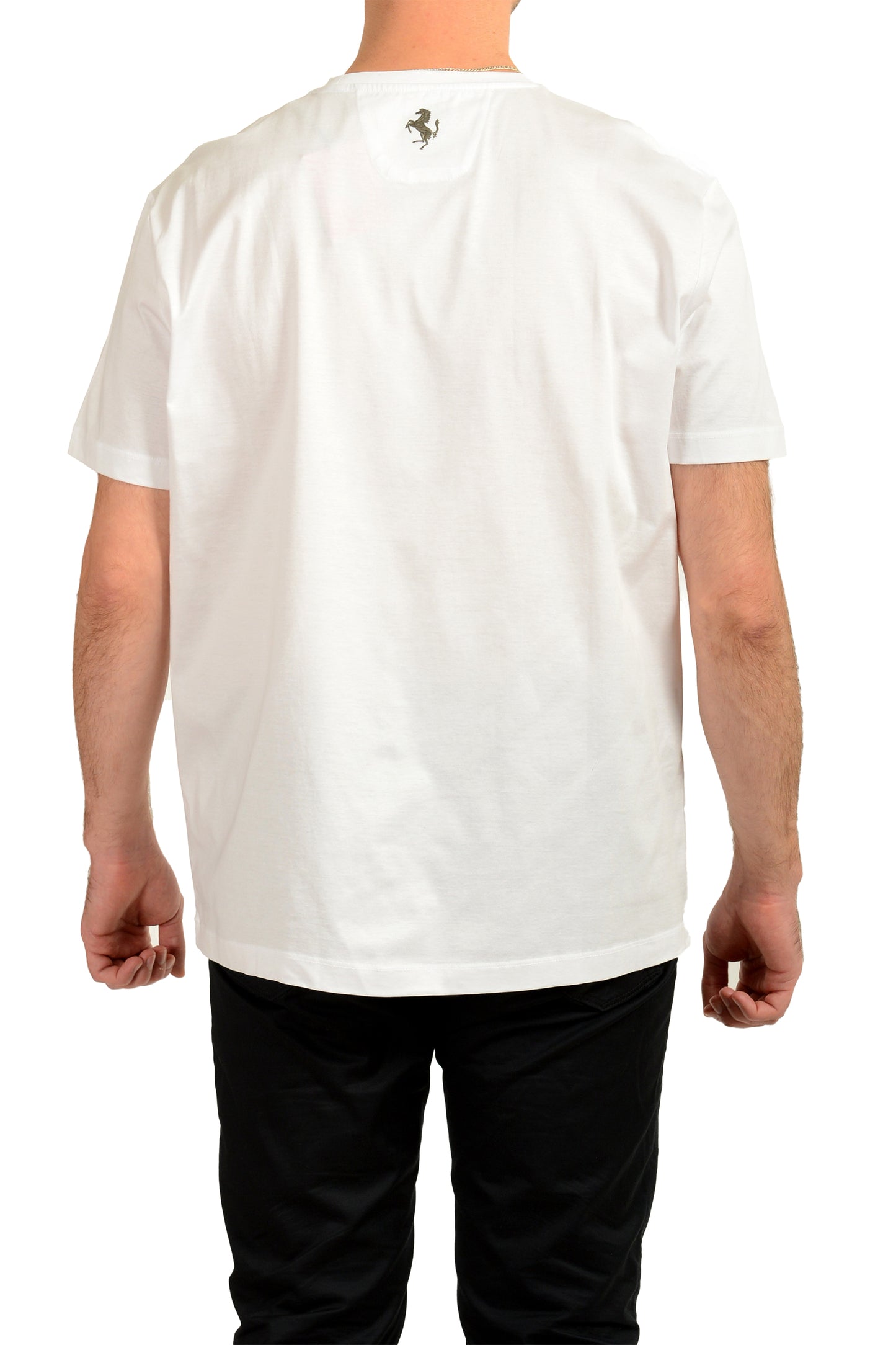 Scuderia Ferrari Men's White "Big Pr. Horse" Short Sleeve T-Shirt US 3XL IT 58