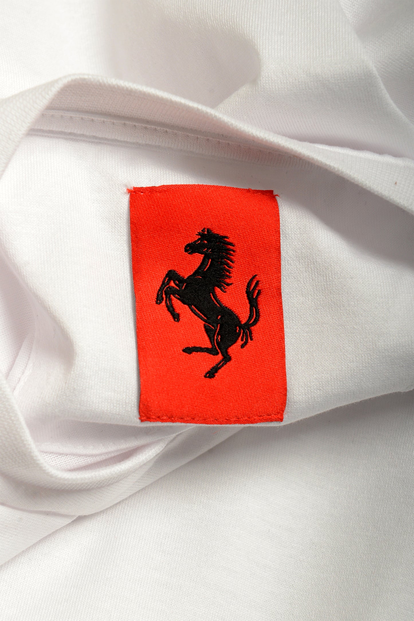 Scuderia Ferrari Men's White "Big Pr. Horse" Short Sleeve T-Shirt US 3XL IT 58