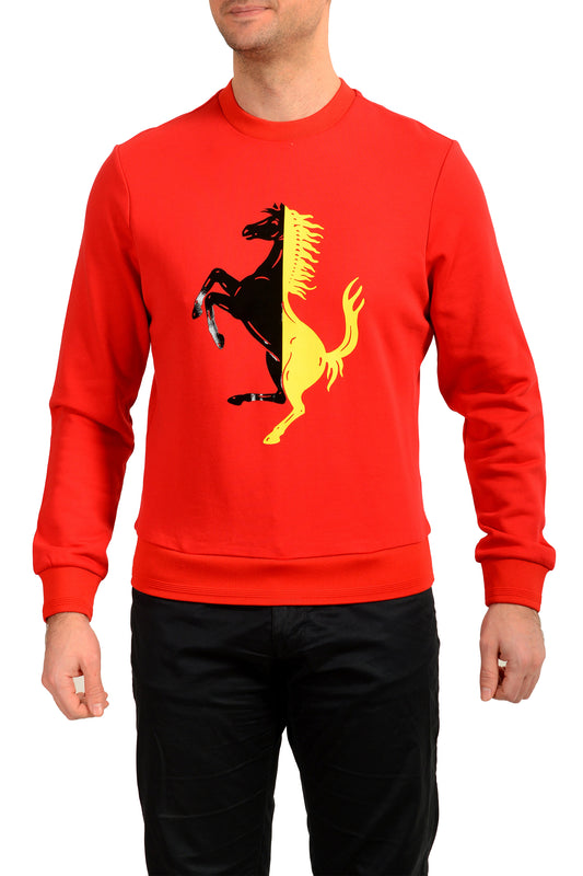 Scuderia Ferrari Men's Fleece Bi-Colour Big Pr.Horse CNeck Sweatshirt US M IT 50