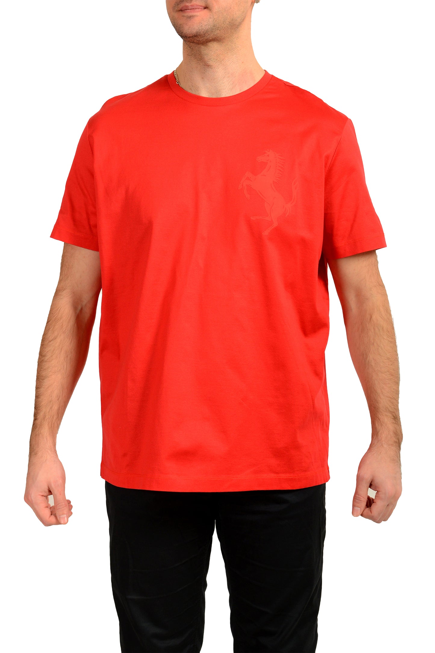 Scuderia Ferrari Men's Red "Big Pr. Horse" Short Sleeve T-Shirt US 3XL IT 58