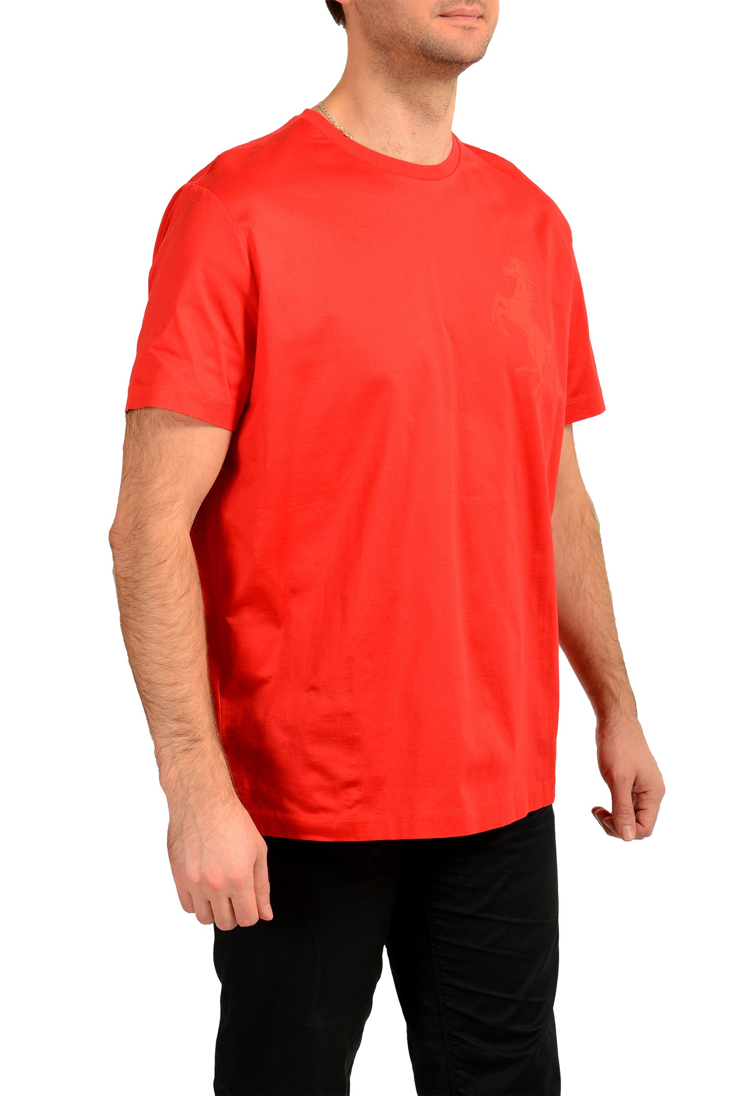 Scuderia Ferrari Men's Red "Big Pr. Horse" Short Sleeve T-Shirt US 3XL IT 58