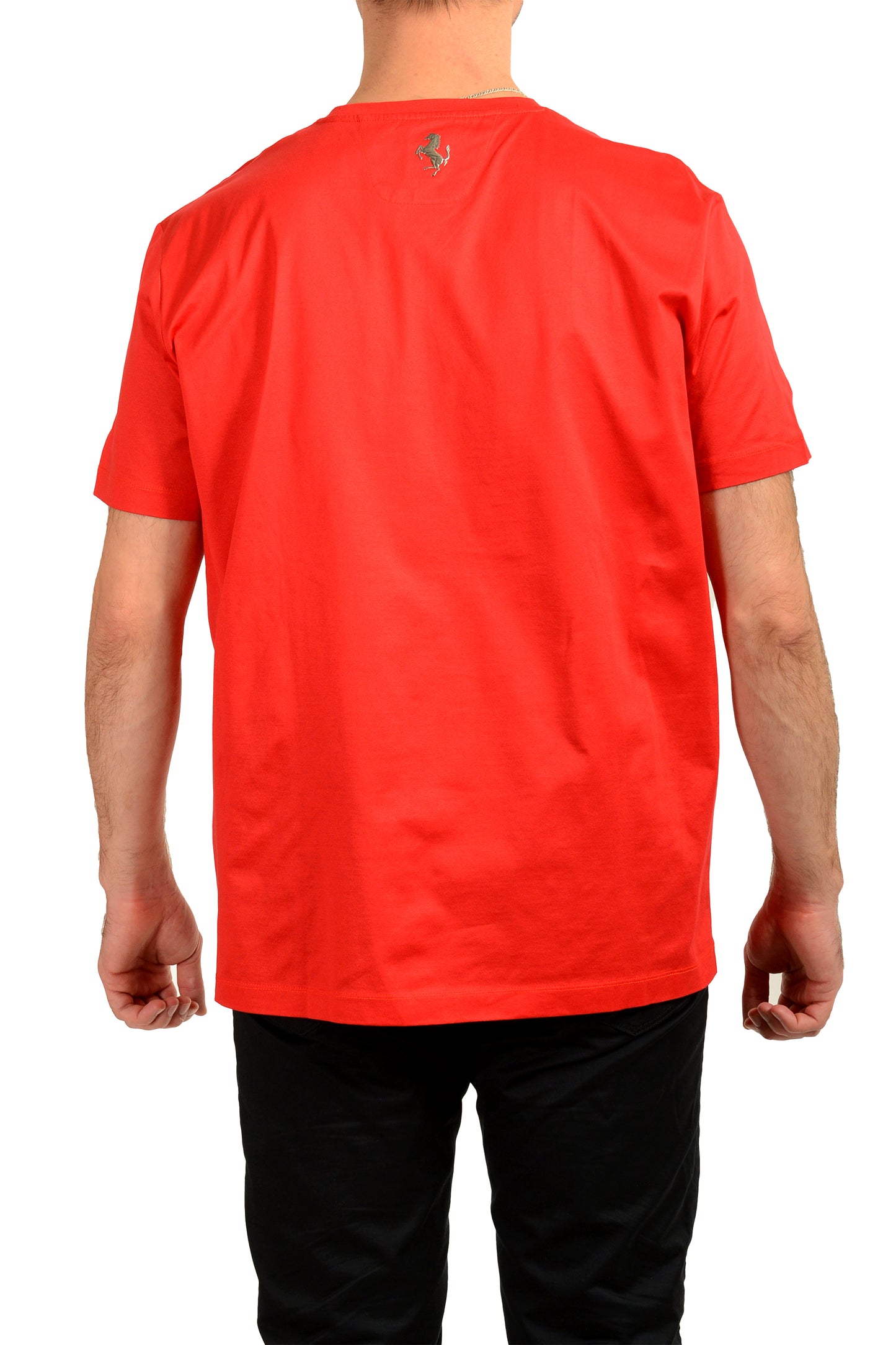Scuderia Ferrari Men's Red "Big Pr. Horse" Short Sleeve T-Shirt US 3XL IT 58