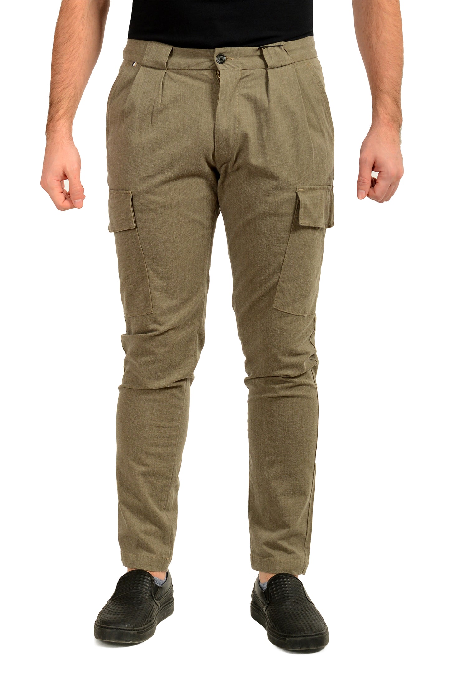 Hugo Boss Men's "H-Kaiton1-DPL-Cargo" Slim Fit Pleated Pants US 32/32 IT 32/32