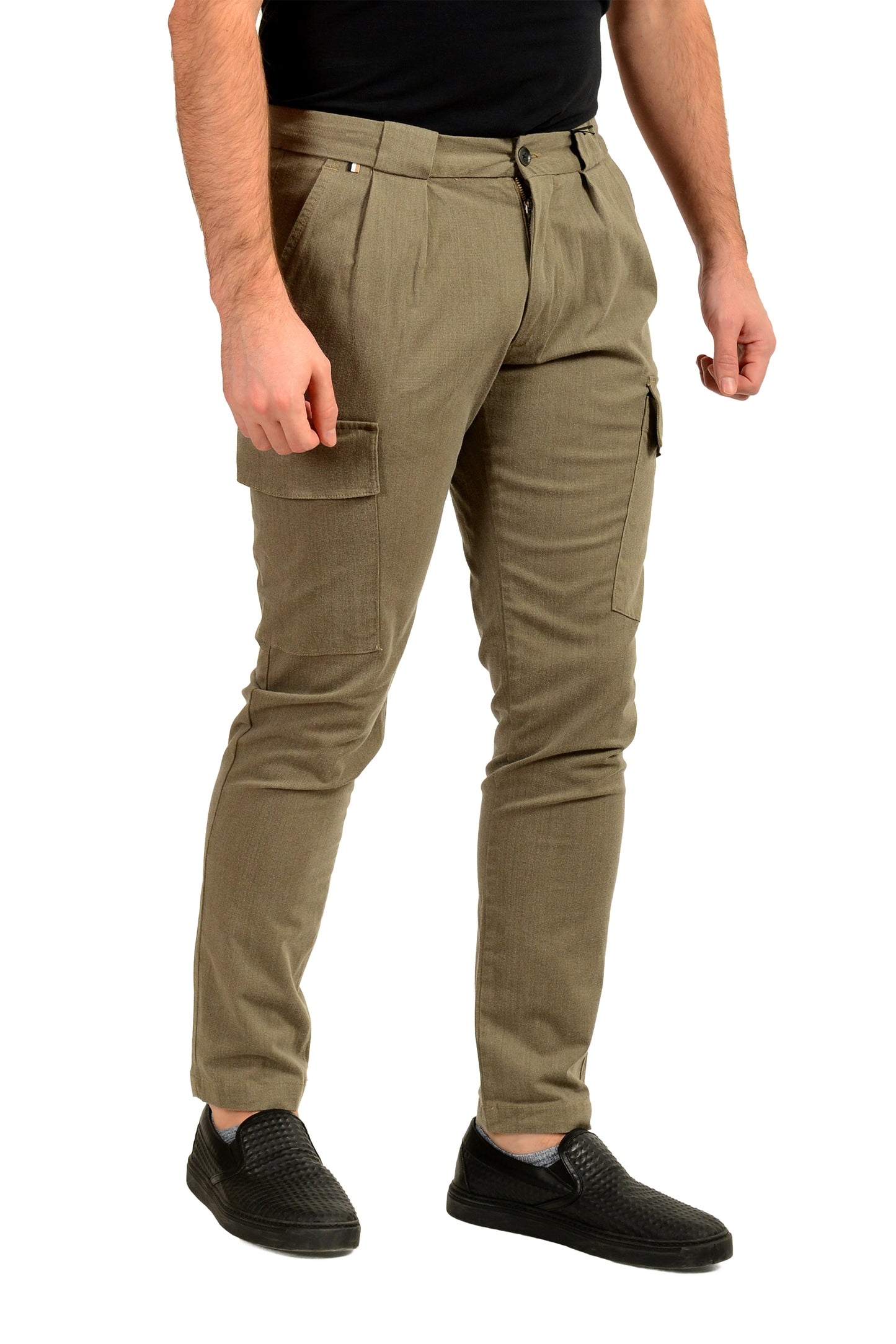 Hugo Boss Men's "H-Kaiton1-DPL-Cargo" Slim Fit Pleated Pants US 32/32 IT 32/32