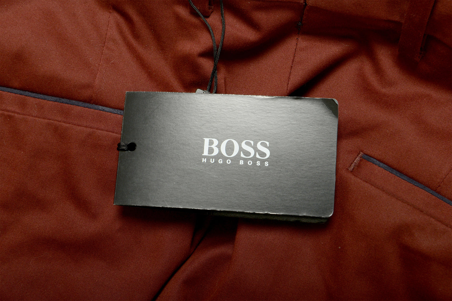 Hugo Boss Men's "Giro4" Vine Red Flat Front Casual Pants US 34R IT 50