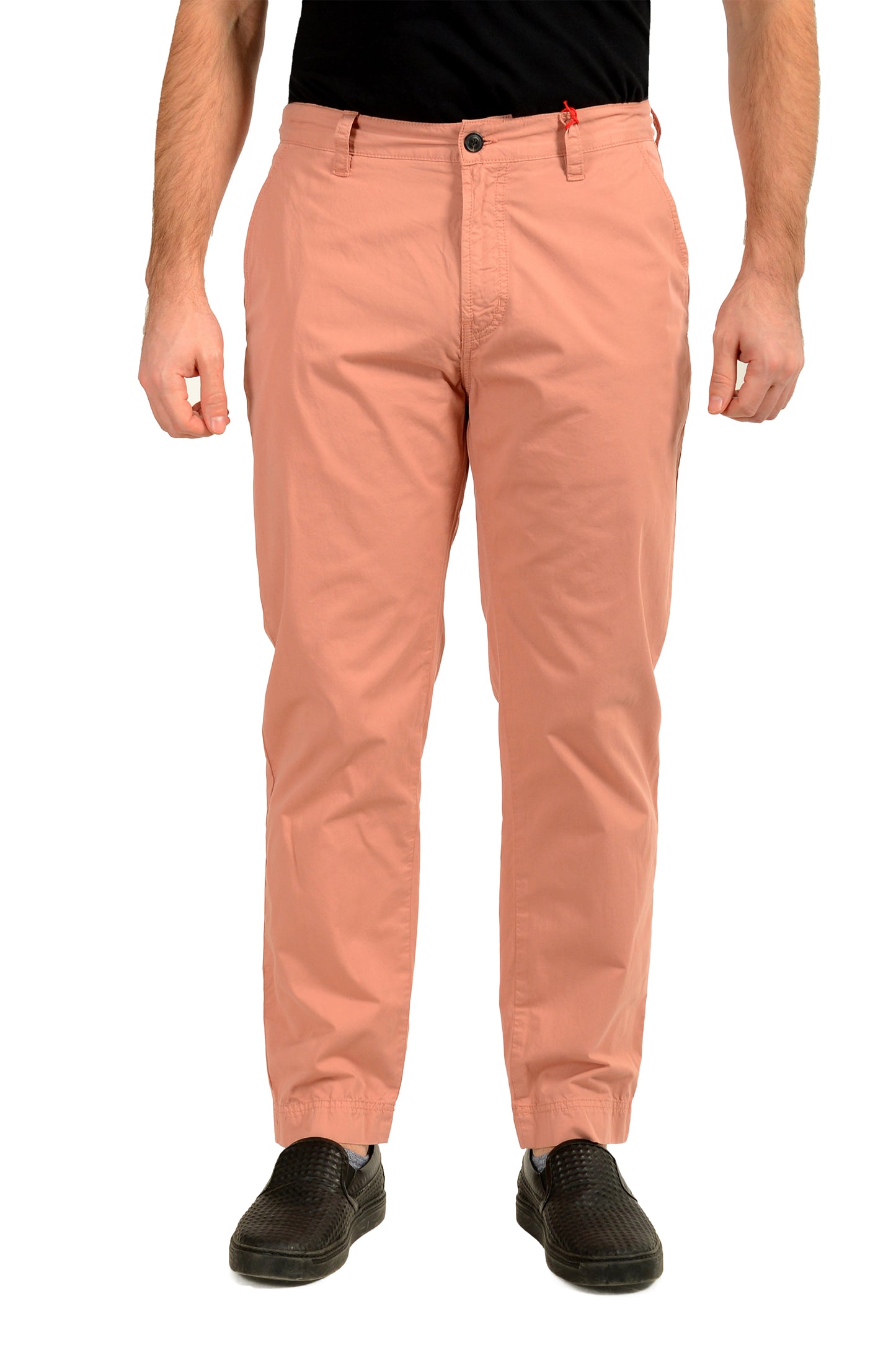 Hugo Boss Men's "Zeebo243D" Salmon Pink Casual Pants US 32/32 IT 32/32