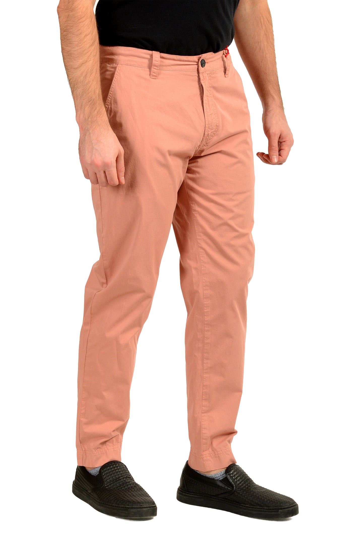 Hugo Boss Men's "Zeebo243D" Salmon Pink Casual Pants US 32/32 IT 32/32