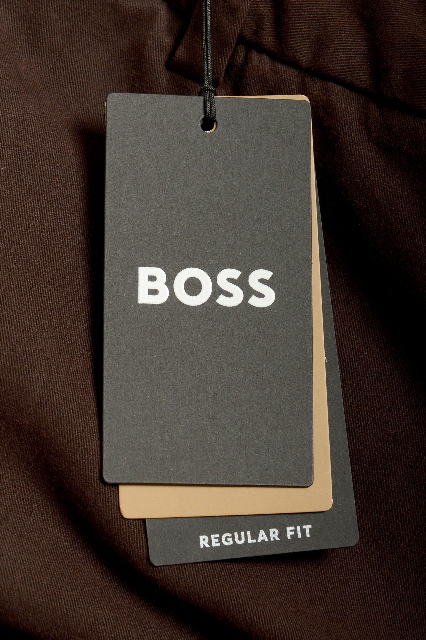 Hugo Boss Men's "H-Kane1" Dark Brown Modern Regular Fit Pants US 32/32 IT 32/32