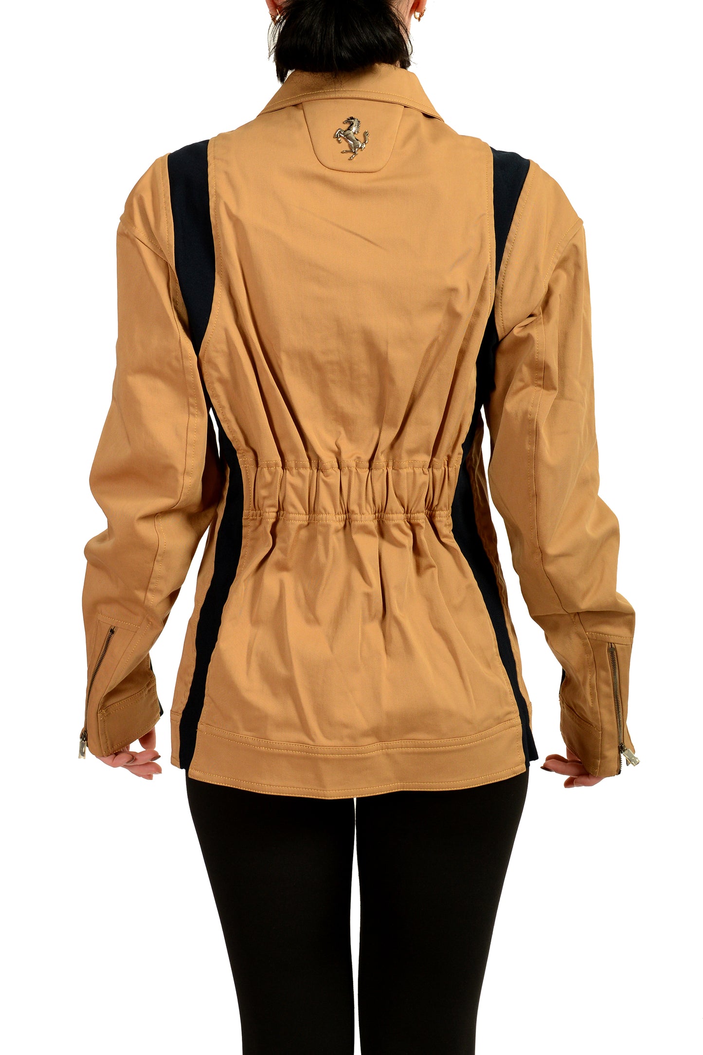 Scuderia Ferrari Women's "Tape" Full Zip Bio Organic Stretch Jacket US S IT 40
