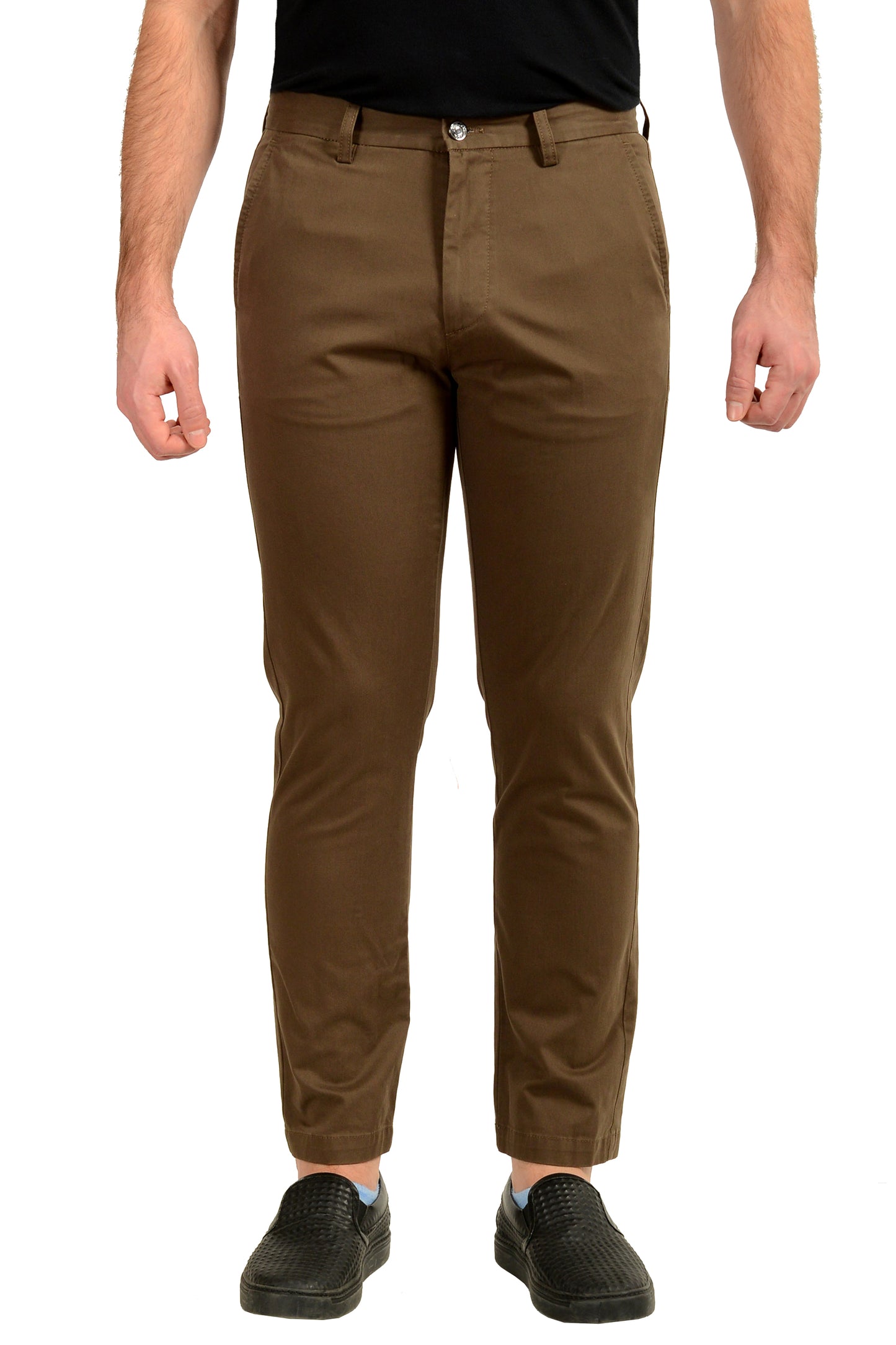 Hugo Boss Men's "Jimi204W" Brown Regular Fit Casual Pants US 32/32 IT 32/32