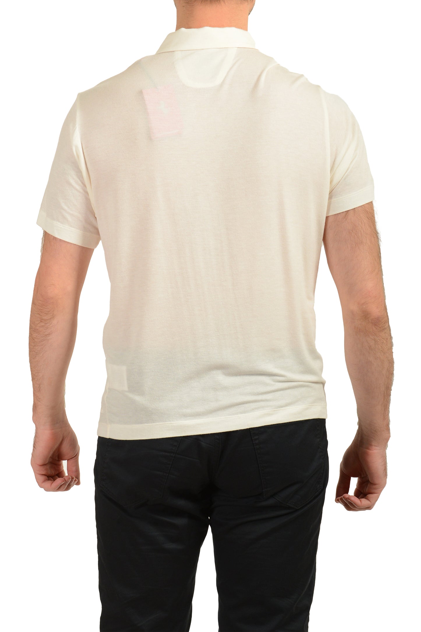 Scuderia Ferrari Men's Ivory Short Sleeve Polo Shirt US M IT 50