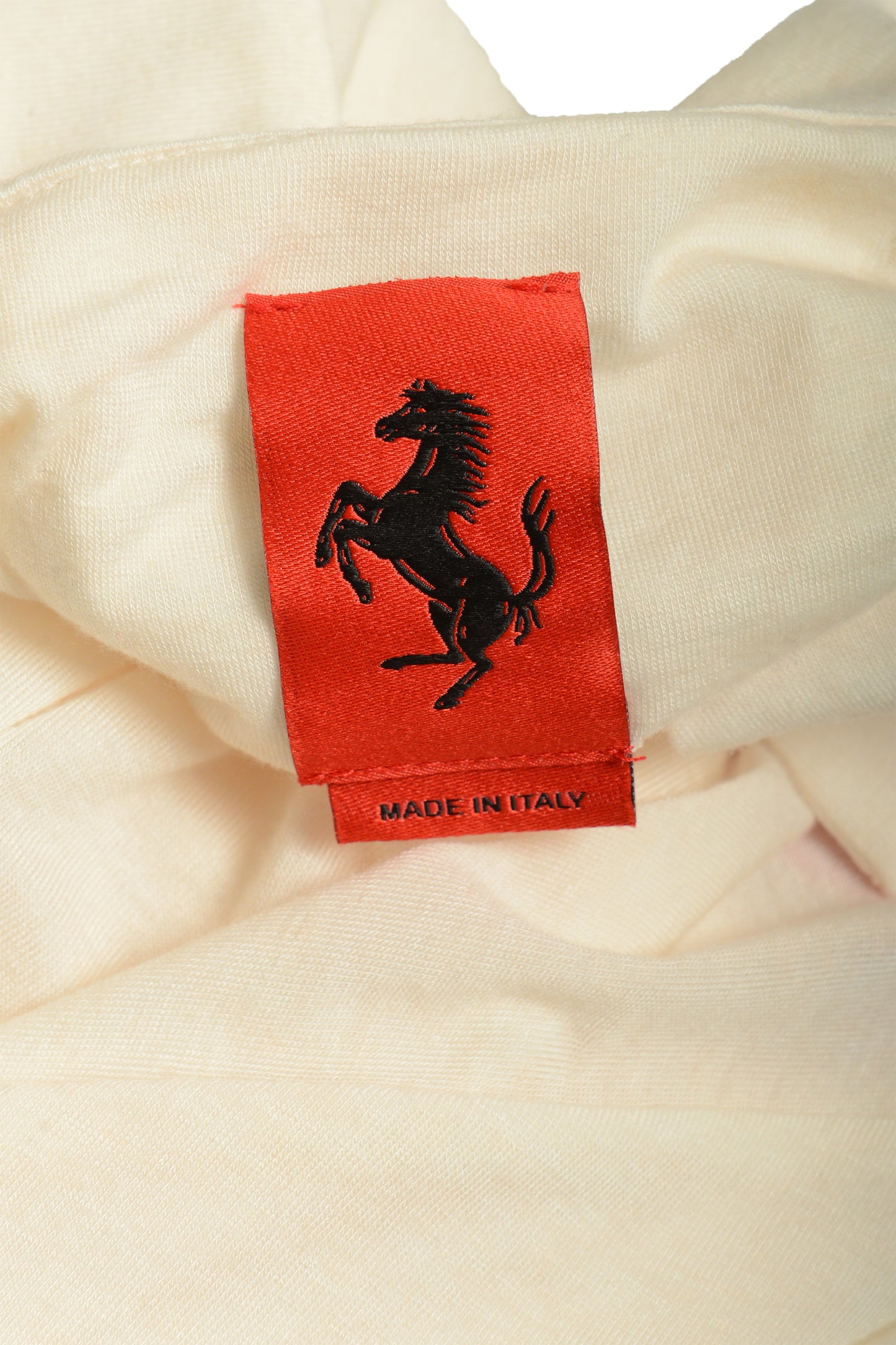 Scuderia Ferrari Men's Ivory Short Sleeve Polo Shirt US S IT 48
