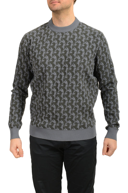 Scuderia Ferrari Fluid 3D Pixel PR.Horse Gray Pullover Sweater US XL IT 54