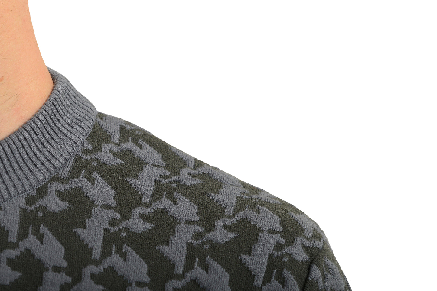 Scuderia Ferrari Fluid 3D Pixel PR.Horse Gray Pullover Sweater US XL IT 54