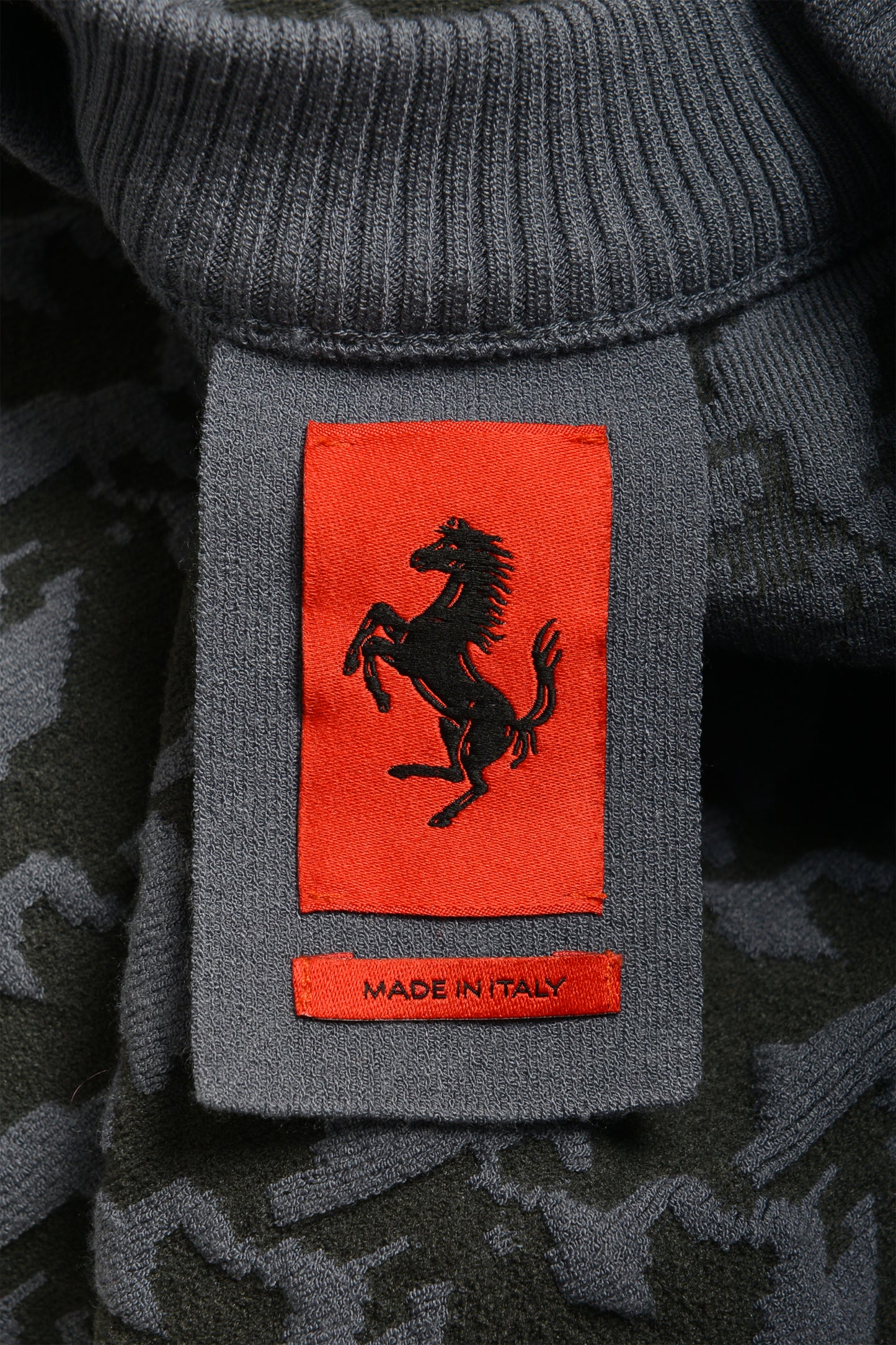 Scuderia Ferrari Fluid 3D Pixel PR.Horse Gray Pullover Sweater US XL IT 54