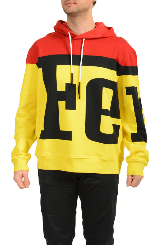 Scuderia Ferrari Fluid Multicolor Logo Print Hooded Sweater Hoodie US 2XL IT 56