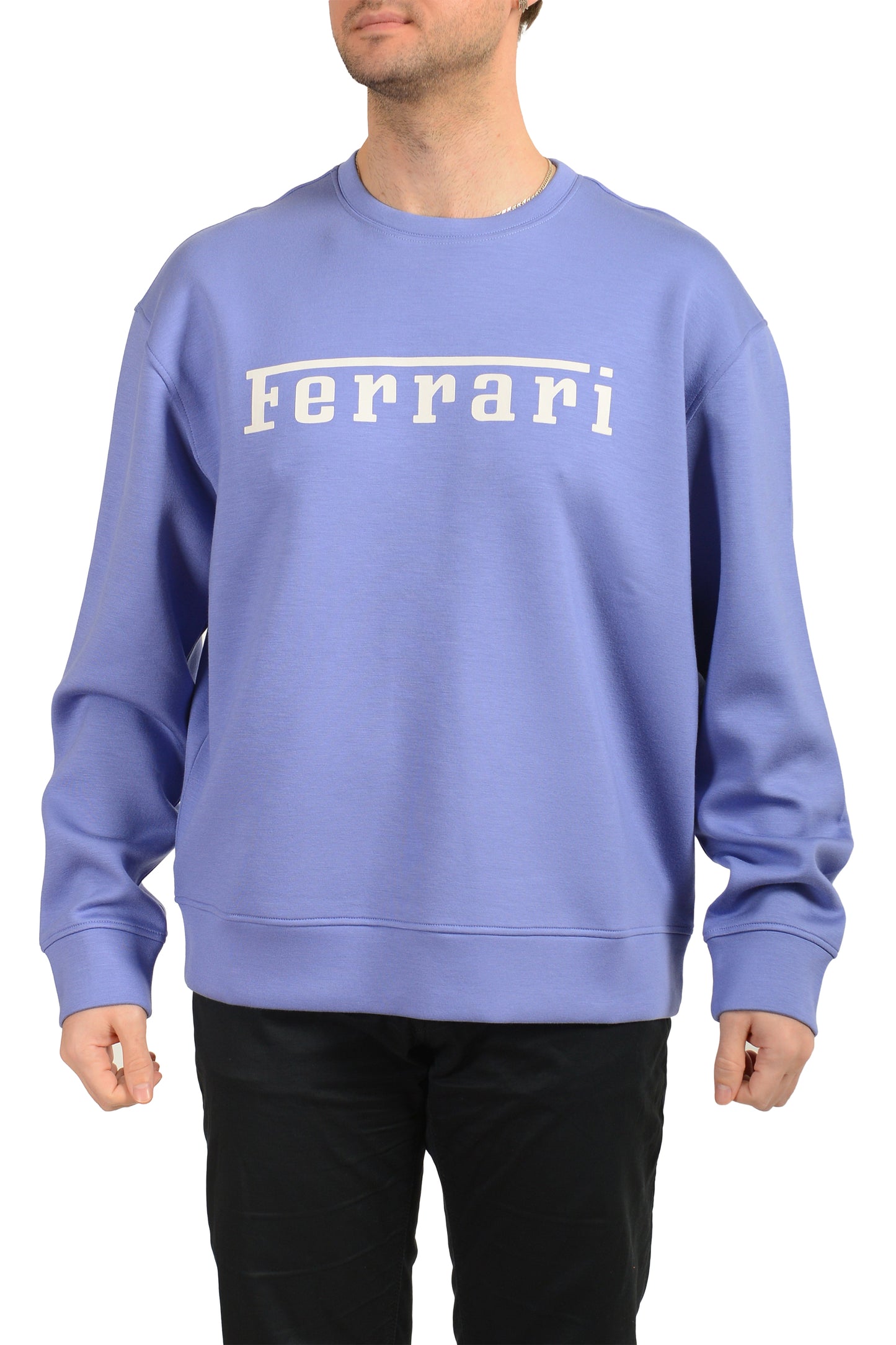 Scuderia Ferrari Men's C-Neck F-Lunga Scuba Sweater Sweatshirt US 2XL IT 56