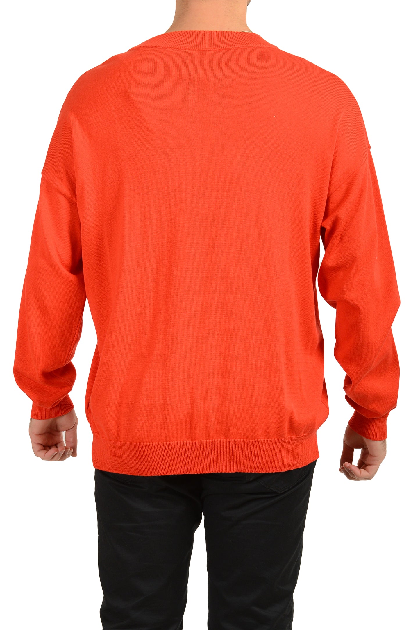 Scuderia Ferrari Men's Red Flunga Cotton Silk C-Neck Sweater US XL IT 54