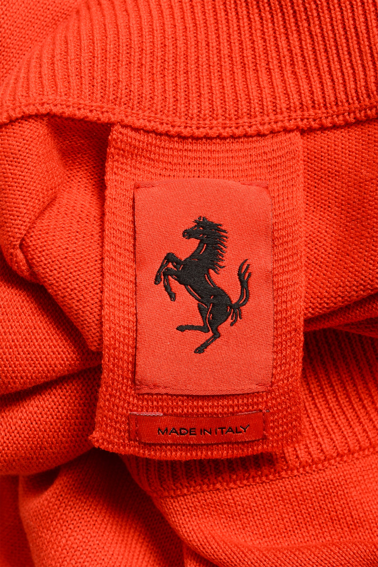 Scuderia Ferrari Men's Red Flunga Cotton Silk C-Neck Sweater US XL IT 54