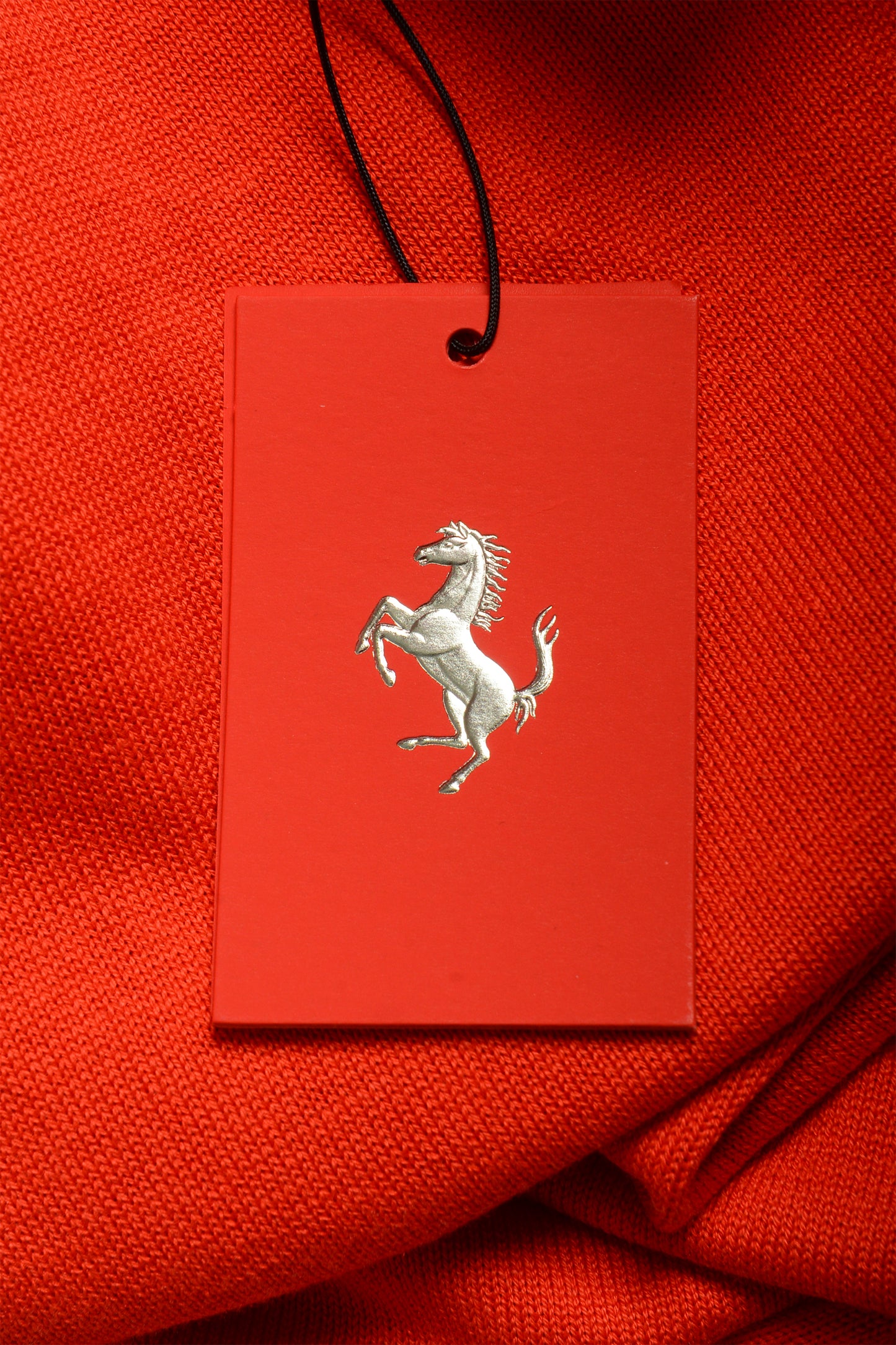 Scuderia Ferrari Men's Red Flunga Cotton Silk C-Neck Sweater US XL IT 54