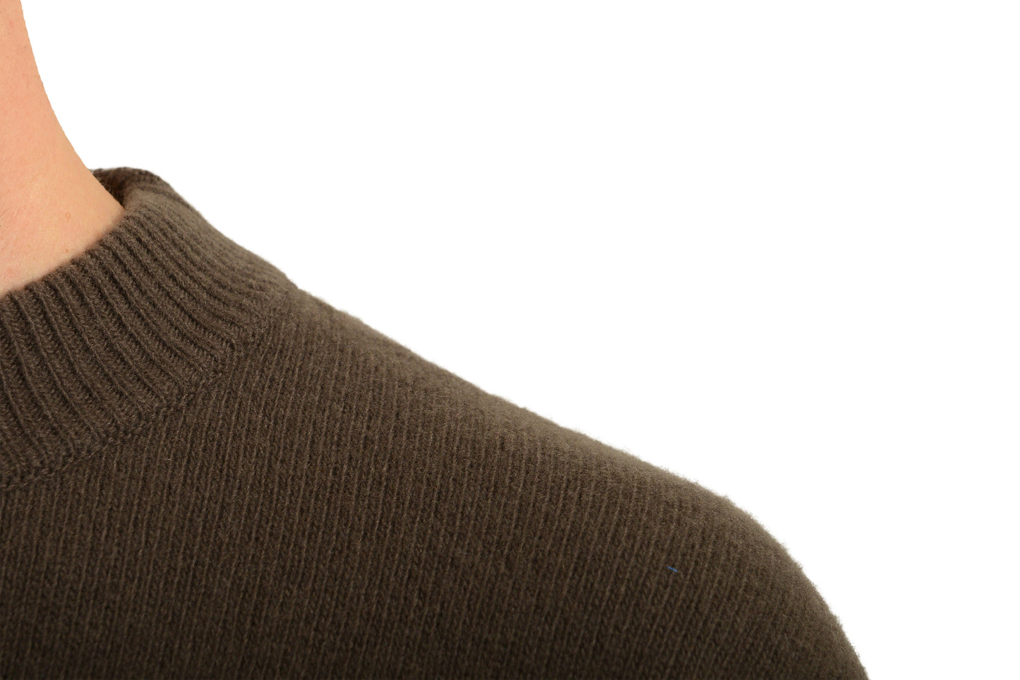 Scuderia Ferrari Men's Brown Wool Cashmere C-Neck Sweater US S IT 48