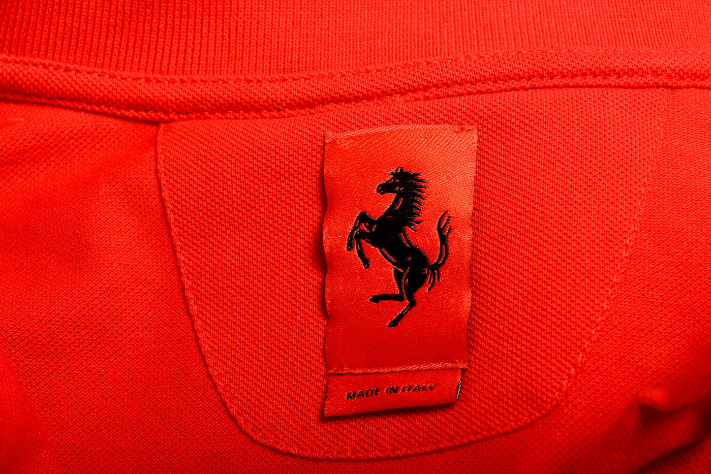 Scuderia Ferrari Women's Red Short Sleeve Piquet Polo Shirt US XL IT 46