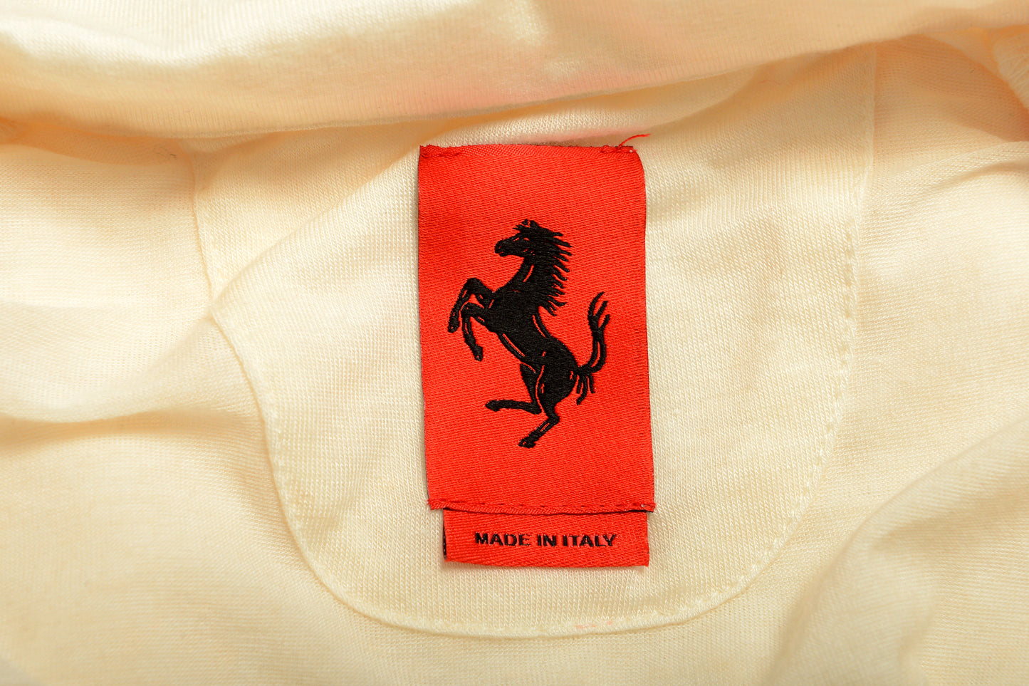 Scuderia Ferrari Women's Ivory Mix Cashmere Long Sleeve Polo Top US M IT 42