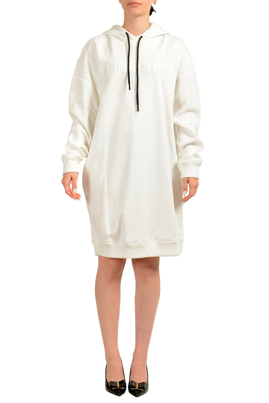 Scuderia Ferrari Women's White Long Sleeve Sweater Dress US S IT 40