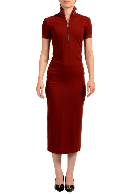 Scuderia Ferrari Women's Vine SS Half Zip Interlock Long Dress US M IT 42