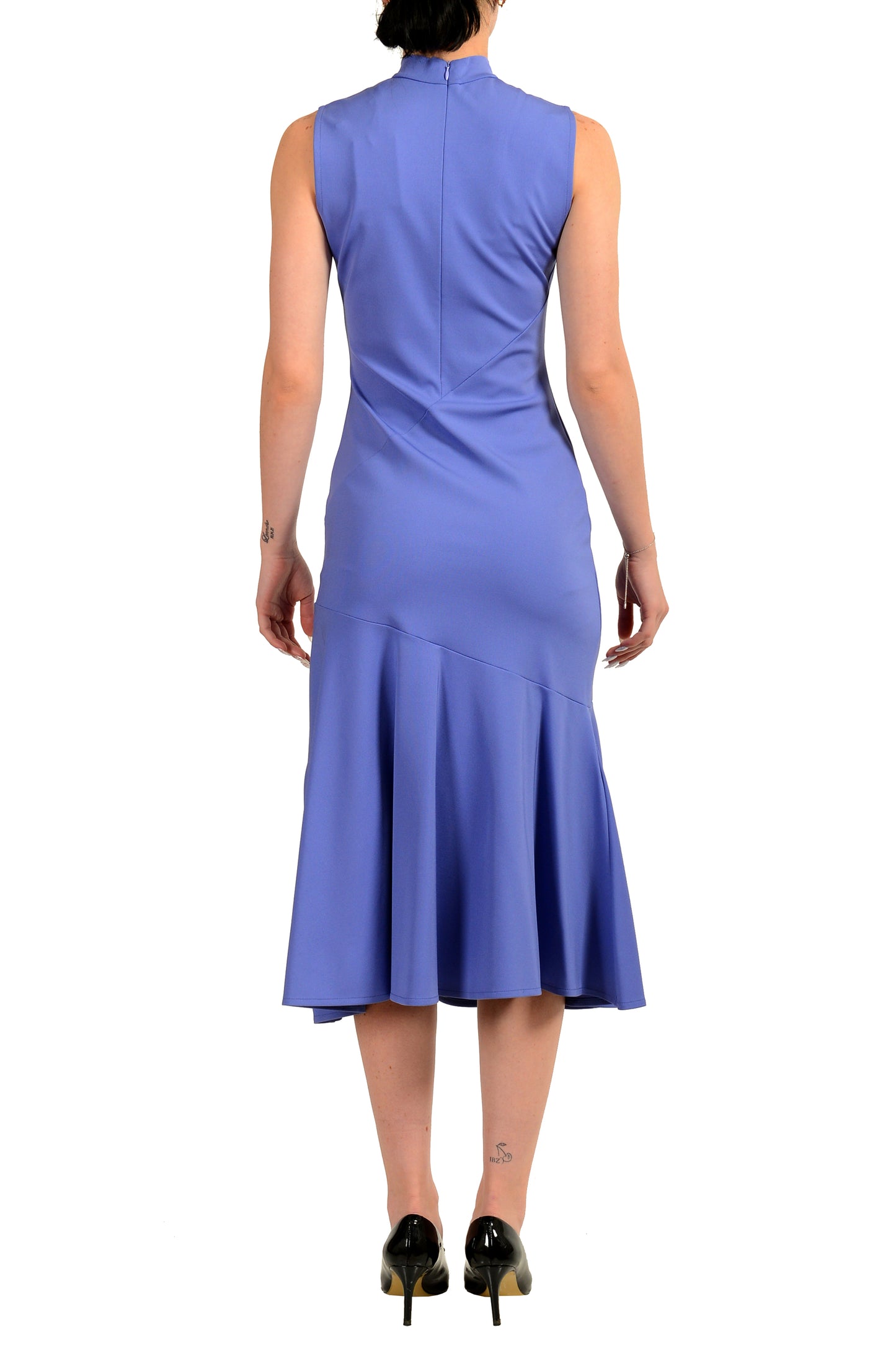 Scuderia Ferrari Women's Purple Stretch Sleeveless A-Line Dress US XS IT 38