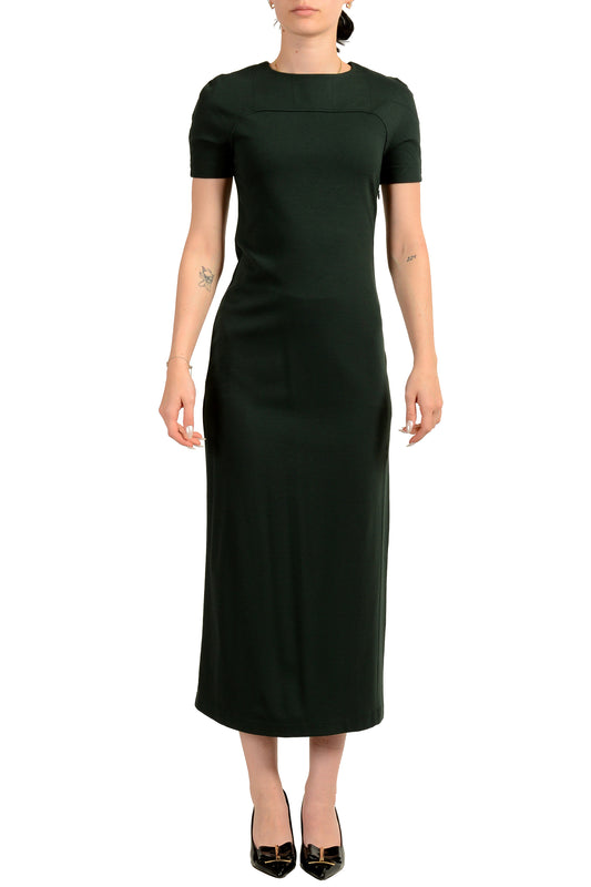 Scuderia Ferrari Women's Forest Green Short Sleeve Stretch Dress US S IT 40