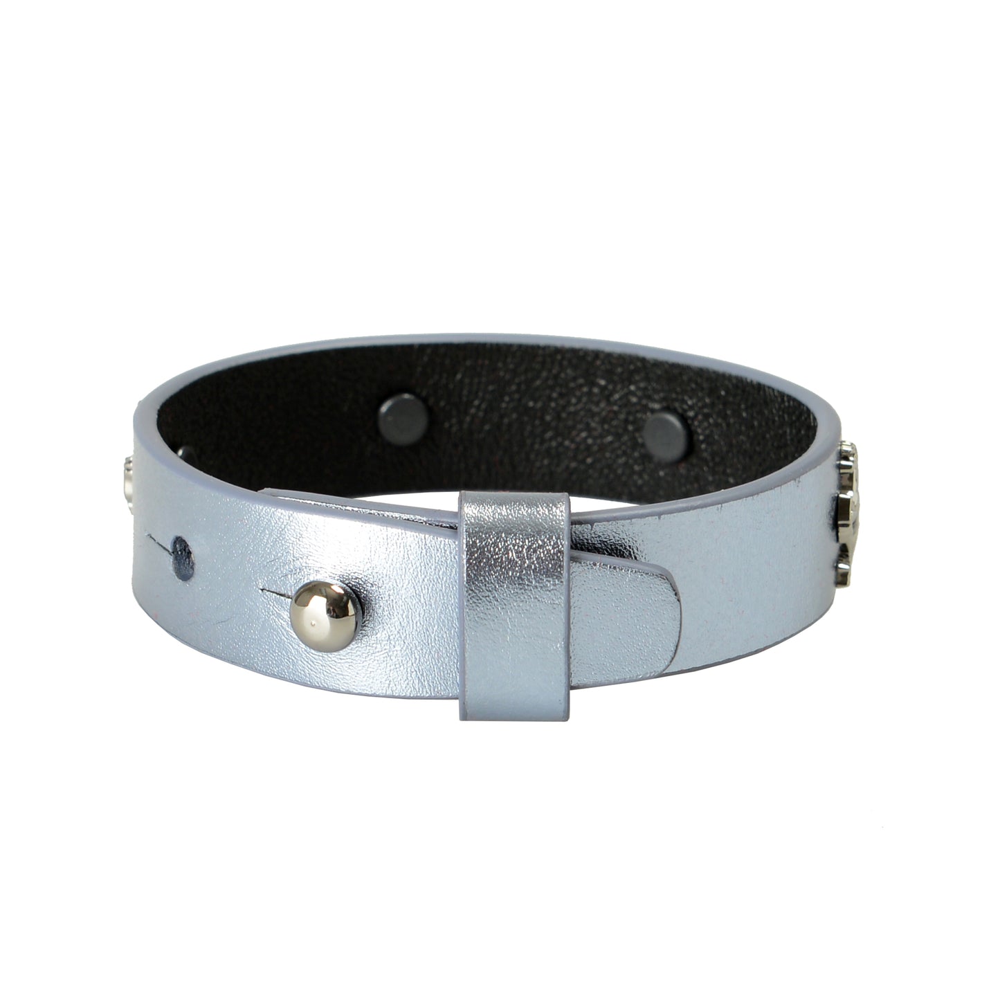Scuderia Ferrari Blue "Hypersonic" Single Coil 100% Patent Leather Bracelet