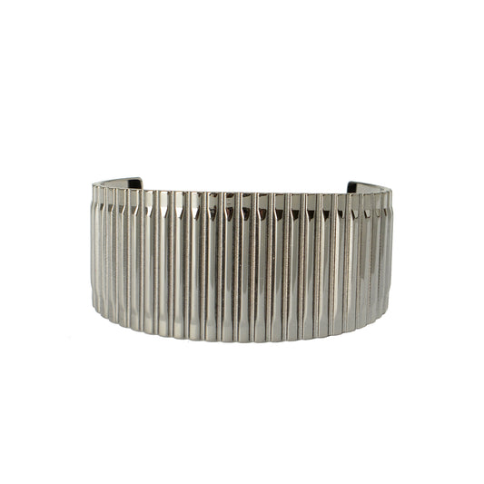 Scuderia Ferrari Silver Color Ruthenium Meccanico 100% Brass Bracelet