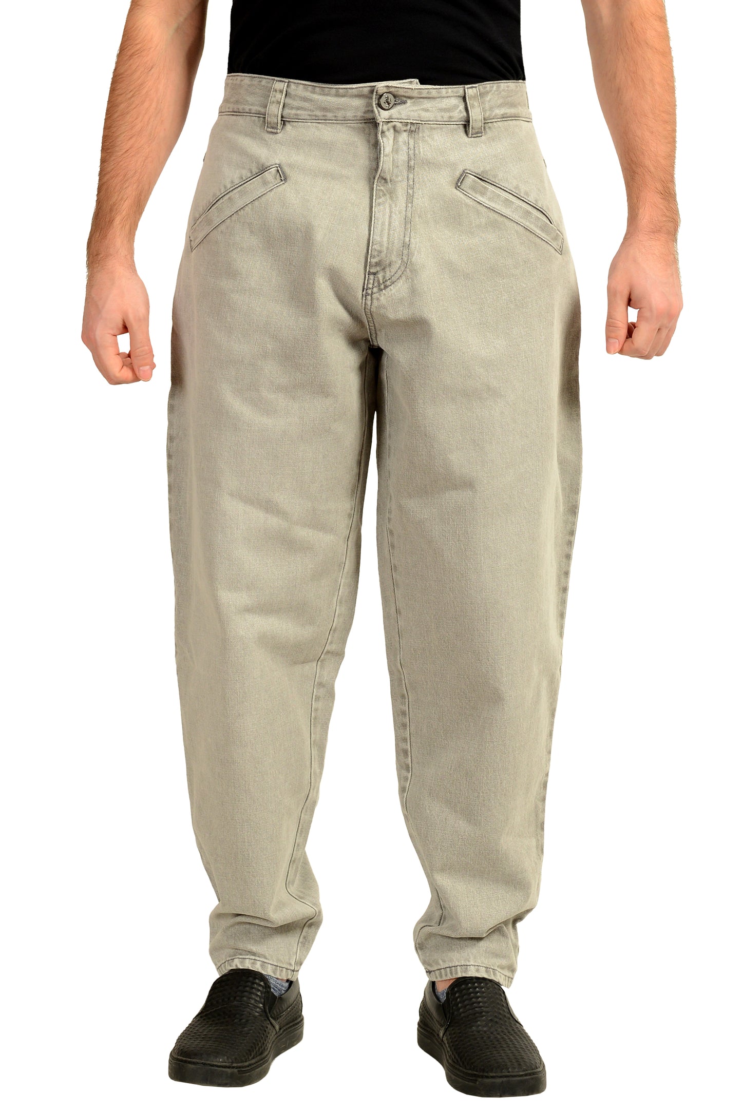 Scuderia Ferrari Men's Gray Light Denim 5 Pocket Jeans US 32 IT 48
