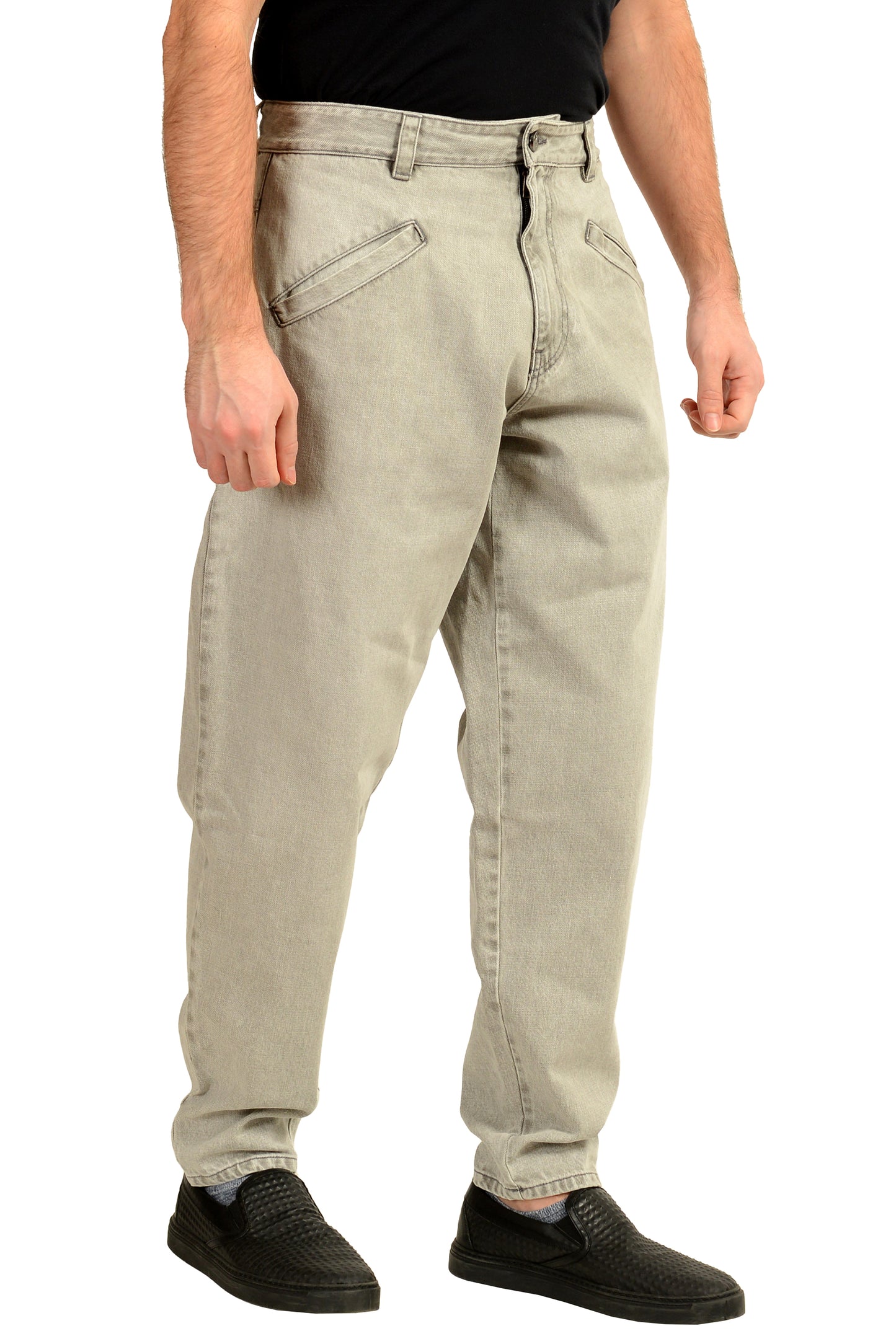 Scuderia Ferrari Men's Gray Light Denim 5 Pocket Jeans US 32 IT 48