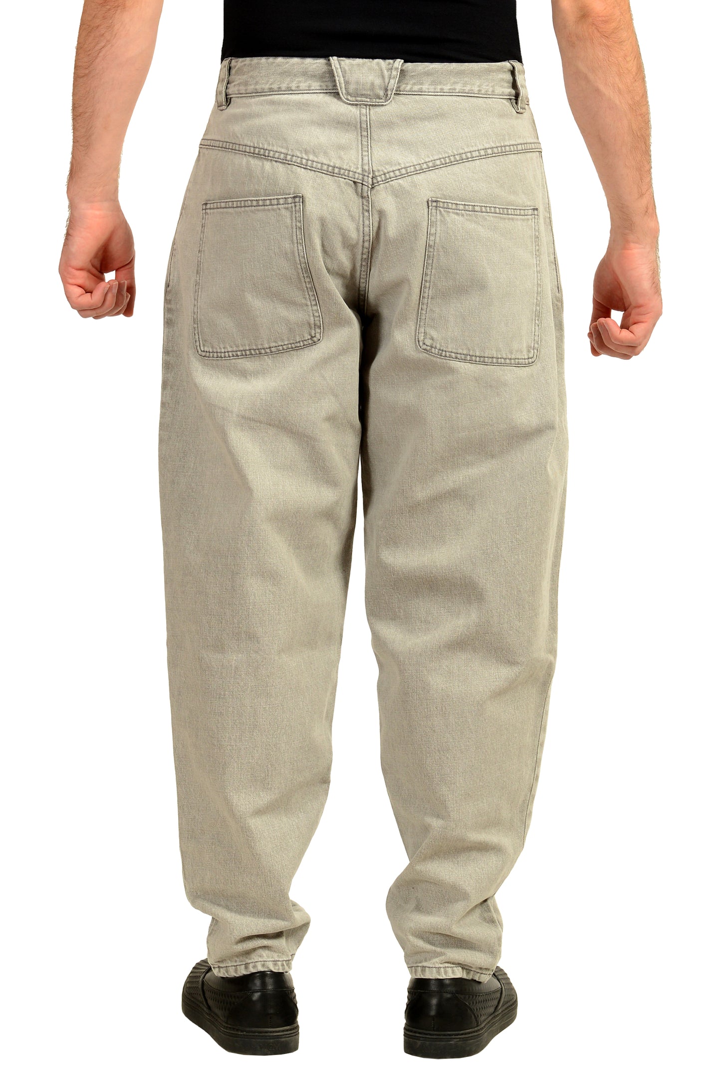 Scuderia Ferrari Men's Gray Light Denim 5 Pocket Jeans US 32 IT 48