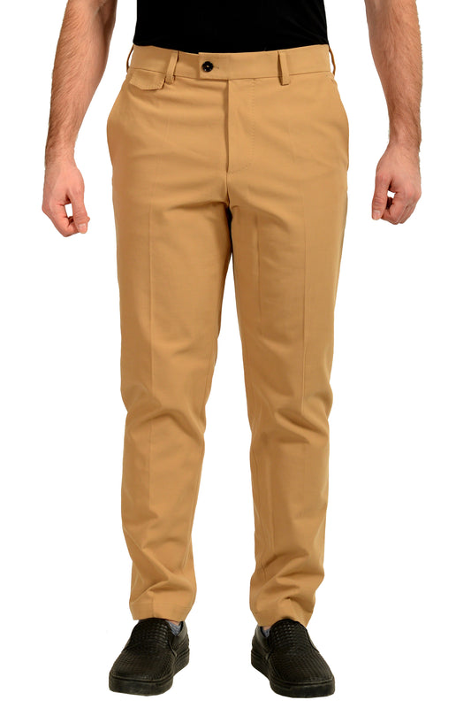 Hugo Boss "L-PeetL-243" Beige Flat Front Pants US 32R IT 48