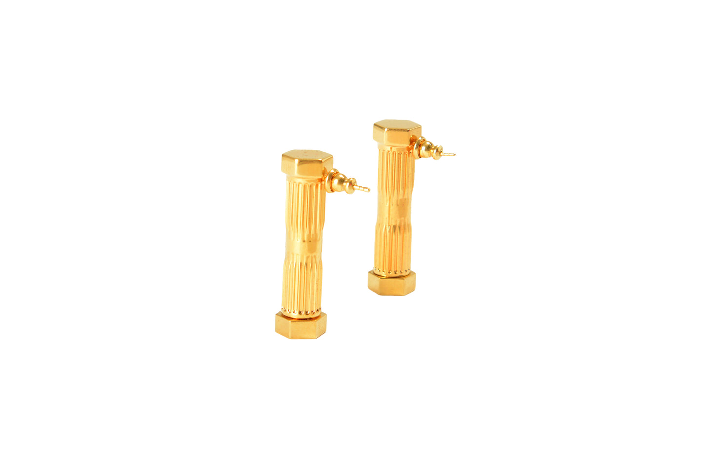 Scuderia Ferrari Gold Color 100% Brass Mechanical Earrings