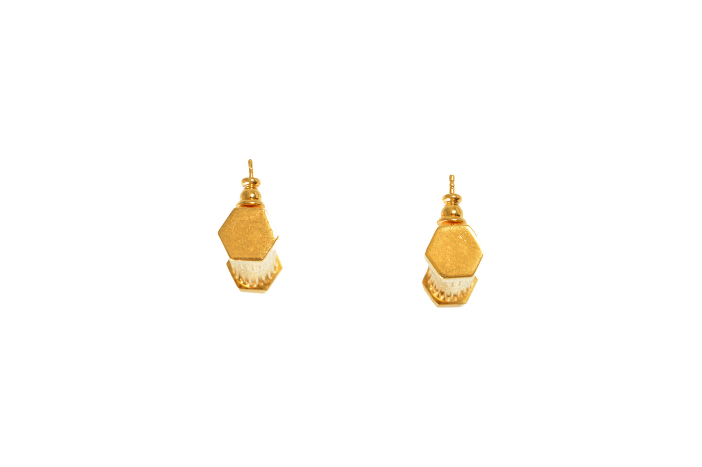 Scuderia Ferrari Gold Color 100% Brass Mechanical Earrings