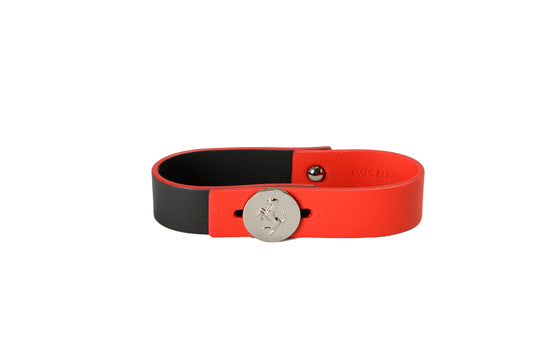 Scuderia Ferrari "Second Life" Two Tone Leather Bracelet