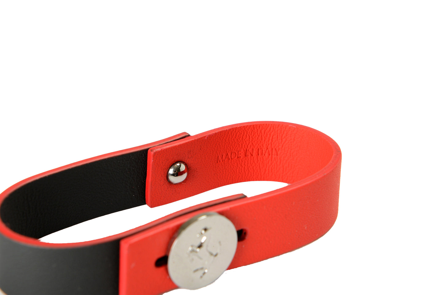 Scuderia Ferrari "Second Life" Two Tone Leather Bracelet