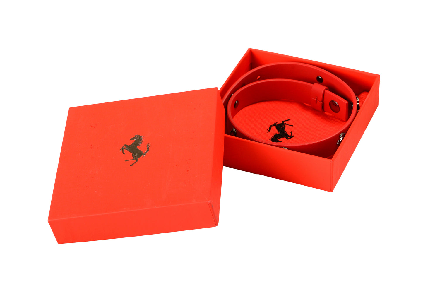 Scuderia Ferrari Red Double Coil Hypersonic 100% Leather Bracelet