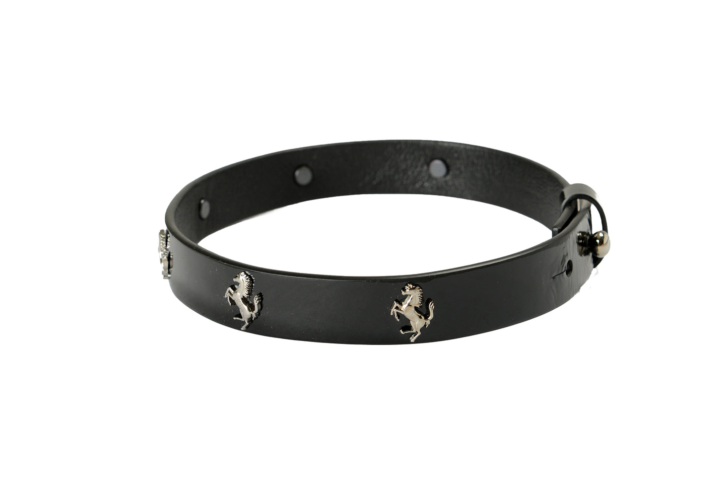 Scuderia Ferrari Patent Leather Double Coil Hypersonic 100% Leather Bracelet