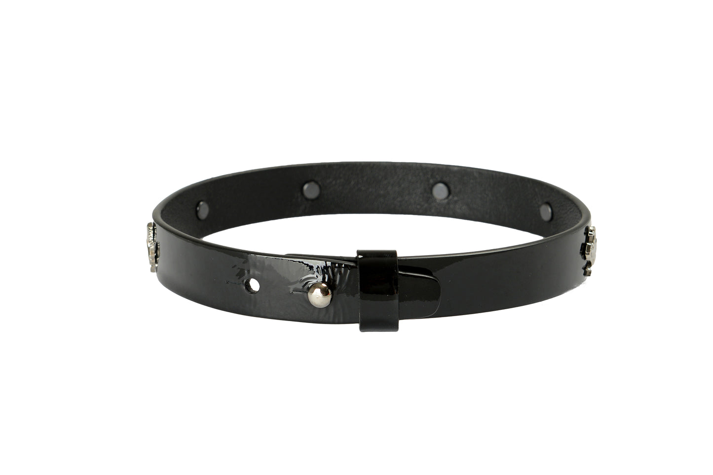 Scuderia Ferrari Patent Leather Double Coil Hypersonic 100% Leather Bracelet