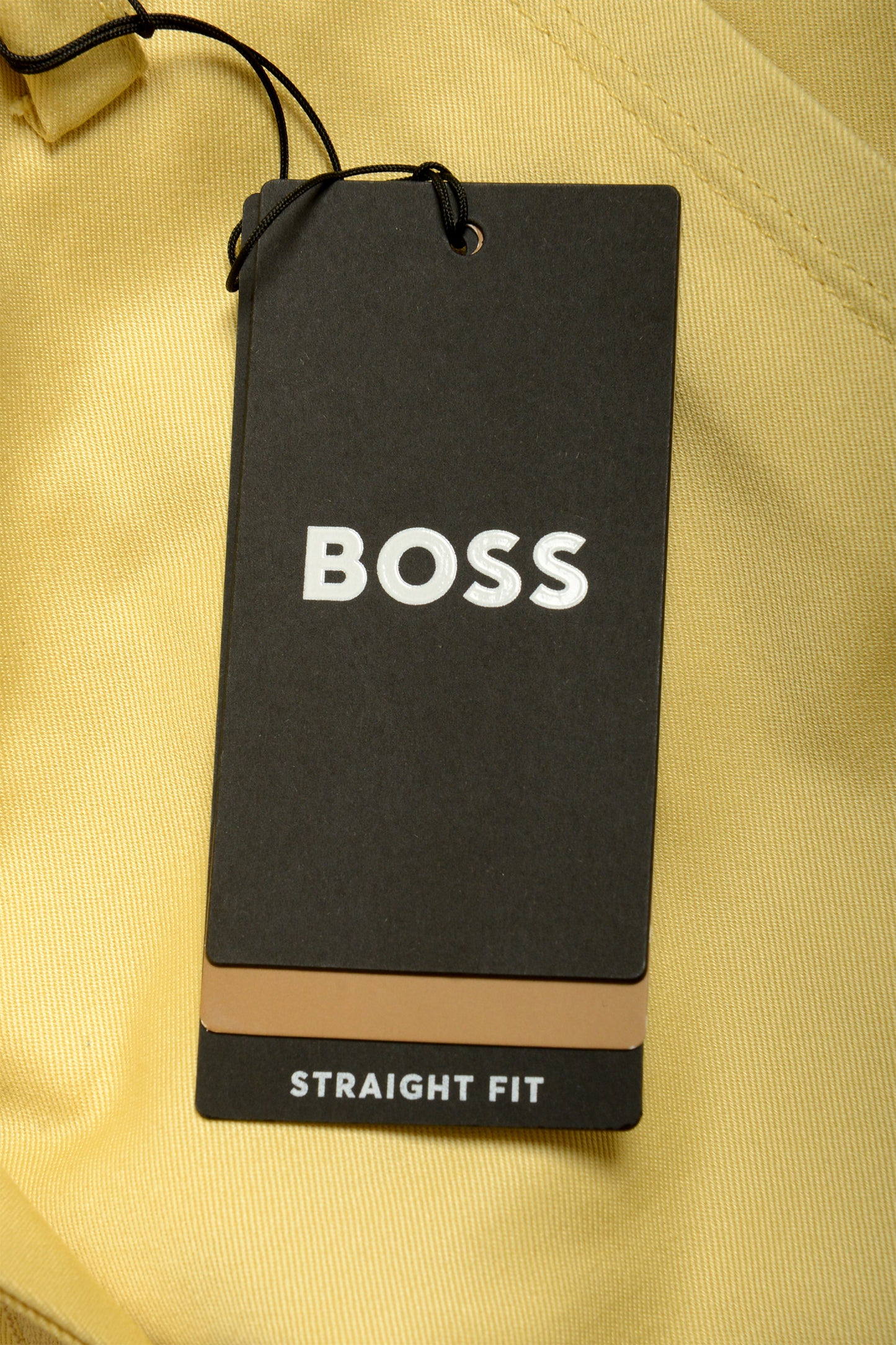 Hugo Boss "C-Kent-GW" Straight Fit Yellow Flat Front Pants US 32/32 IT 32/32