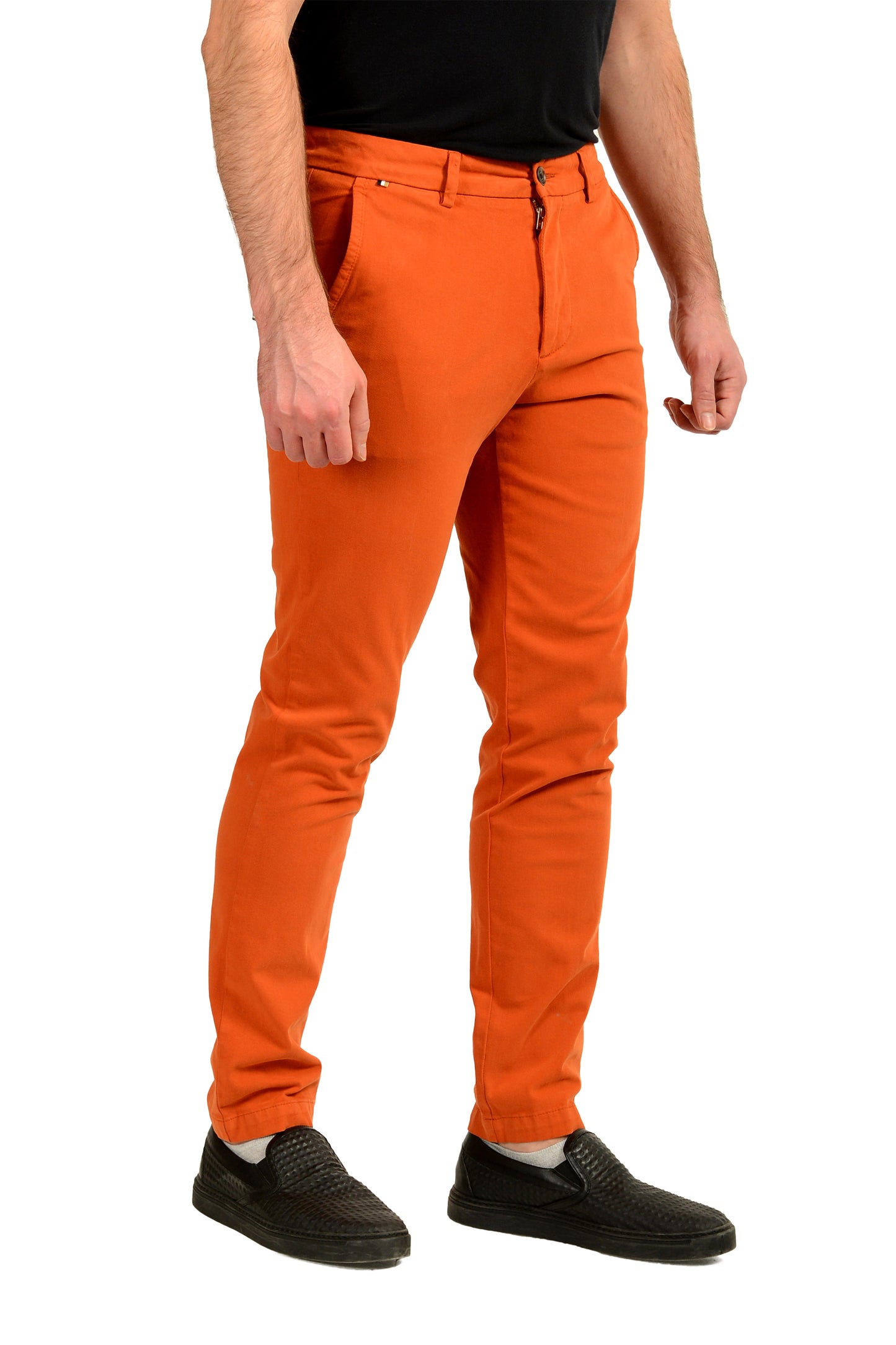 Hugo Boss "H-Kaiton1" Slim Fit Orange Flat Front Pants US 32/32 IT 32/32