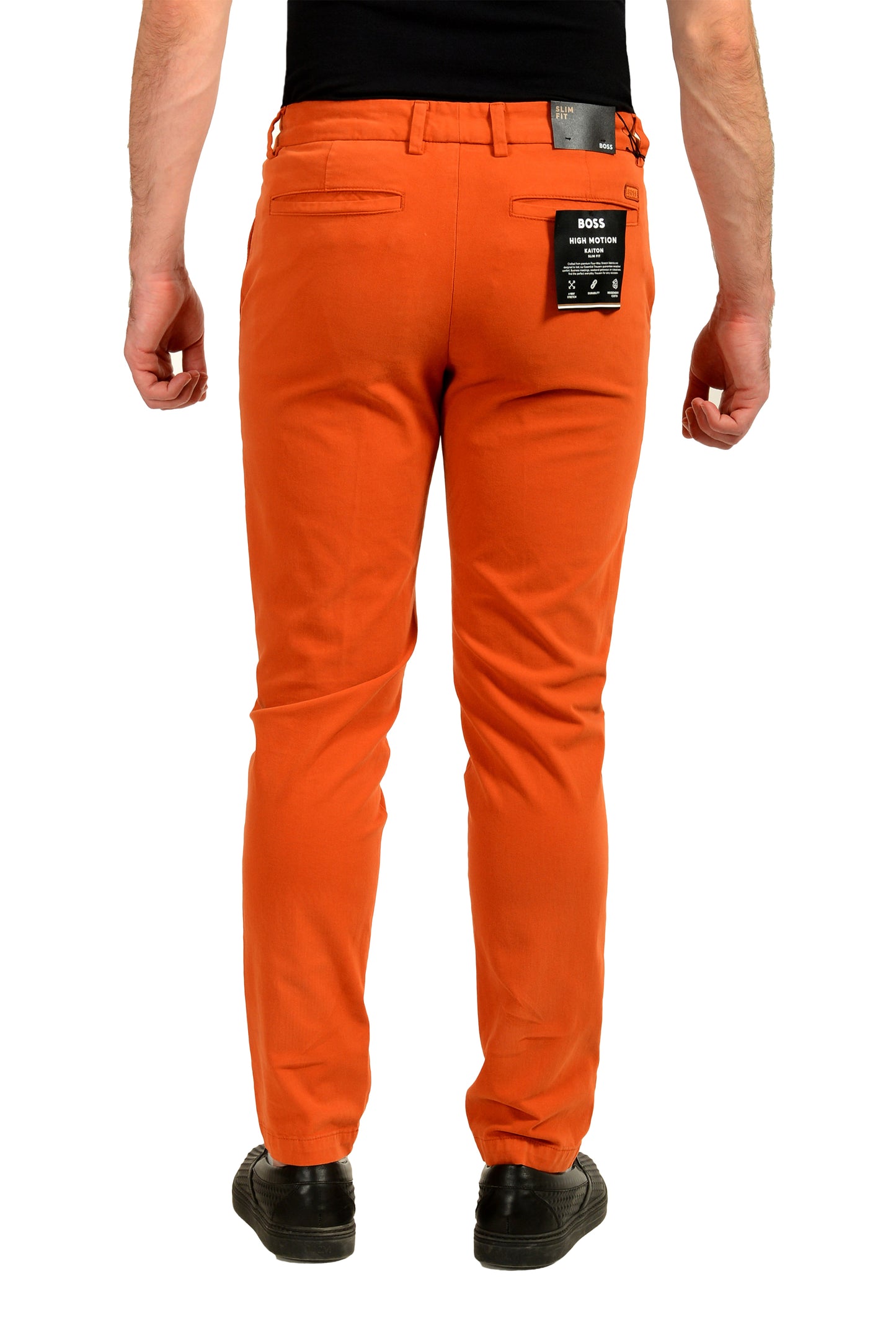 Hugo Boss "H-Kaiton1" Slim Fit Orange Flat Front Pants US 32/32 IT 32/32