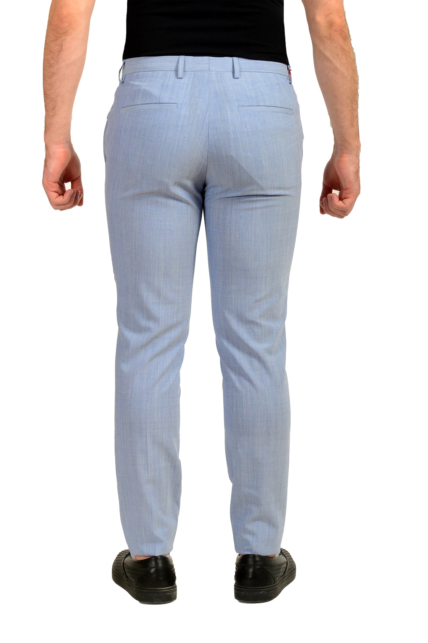 Hugo Boss "Hesten232X" Extra Slim Fit Wool Flat Front Dress Pants US 32R IT 48