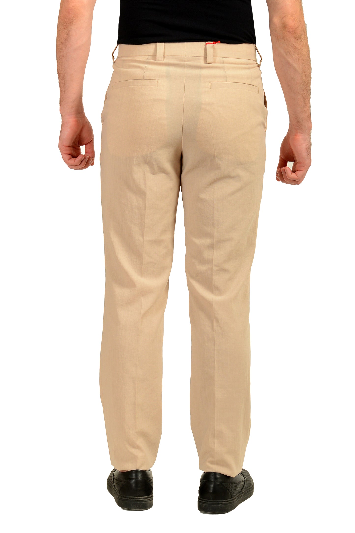 Hugo Boss "Tom232X" Modern Fit Beige Flat Front Dress Pants US 32R IT 48